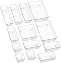 SMARTAKE 13-Piece Drawer Organizer Set, 5-Size