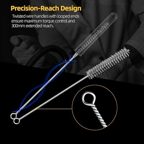 7Pcs Wire Tube Brushes Set,Stainless Steel Bottle Brush