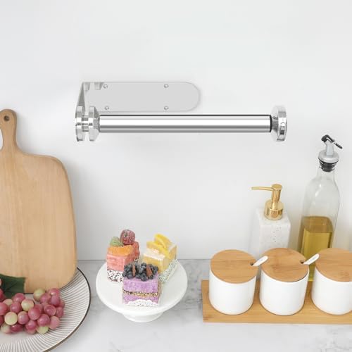 theaoo Silver Under Cabinet Paper Towel Holder