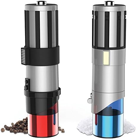 Star Wars Lightsaber Electric Salt and Pepper Grinder, Pack of 2