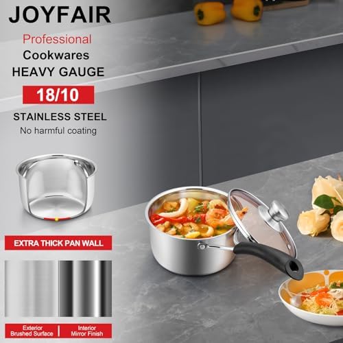 1 QT 18/10 Stainless Steel Saucepan & 16” Baking Sheet Pan with