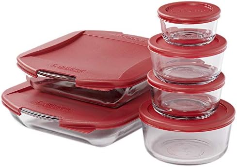 Anchor Hocking 12 Piece Glass Food Storage and Baking Set