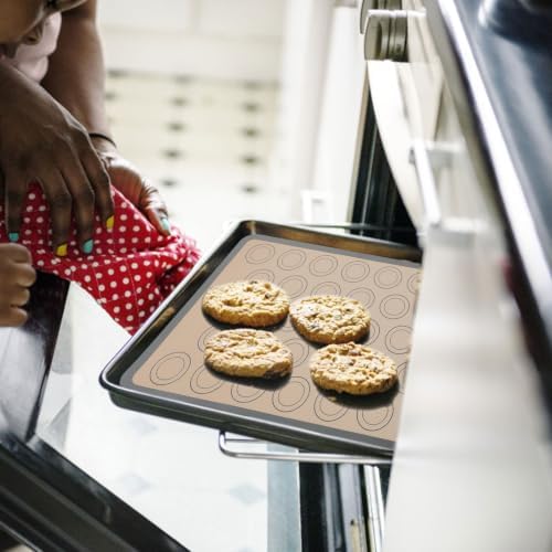 2pcs Silicone Baking Mat Nonstick Glass Fiber Liner Pastry Prep