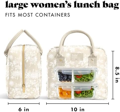 Fit & Fresh Bloomington Insulated Lunch Bag, Tan