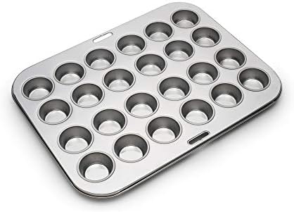 Fox Run Stainless Steel Mini Muffin & Cupcake Pan, 24 Mini Cups Baking