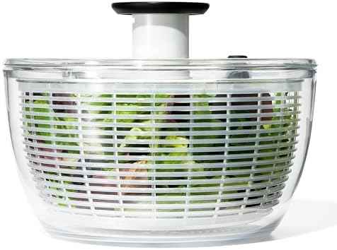 OXO Good Grips 6.22 Qt Salad Spinner, Vegetable Washer with Bowl &