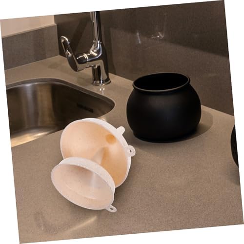 Kitchen Funnel with Handle 2 Pack Wide Mouth PP Plastic