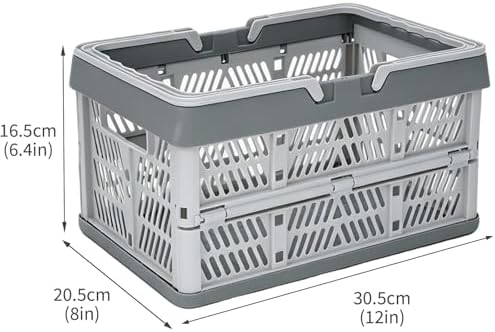 Set of 3 Foldable Potato Onion Garlic Storage Baskets, Ventilated