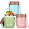 3 Pack Insulated Food Jar Set for Kids 15.2oz Insulated Food Container