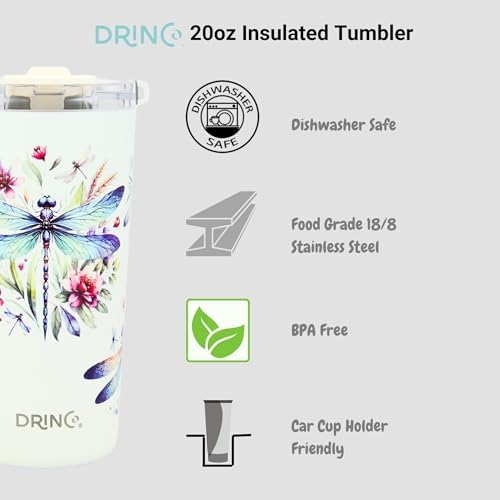 Drinco - 20 oz Stainless Steel Tumbler | Double Walled Vacuum