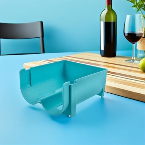Stackable Can Storage Rack for Refrigerator and Pantry, Blue Plastic