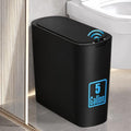TIPGO 5 Gallon Automatic Bathroom Trash Can with Lid, Black