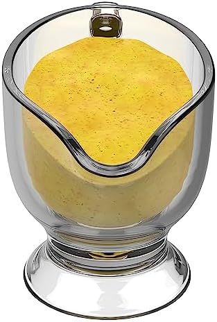RONDURE SET OF 2 Glass Gravy Boat - 7 oz with Handle Creamer Pitcher