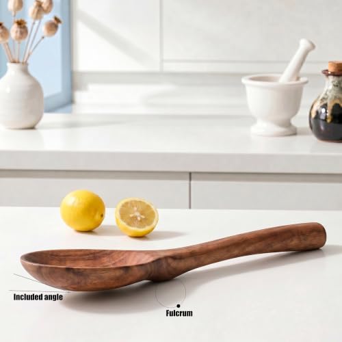 Ninefish Acacia Wood Rice Paddle Set, 2-Piece Non-Stick Wooden