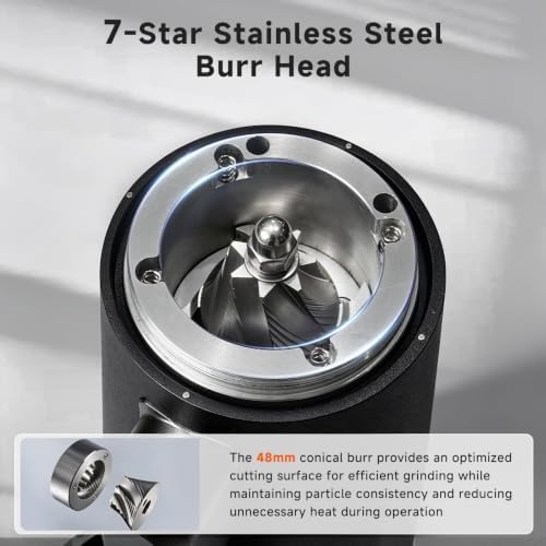 STARSEEKER EDGE Electric Coffee Grinder, 48mm Conical Burr