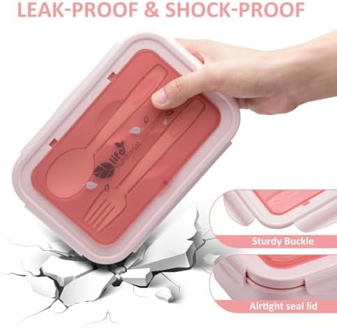 LOVINA Bento Boxes for Adults - 1100ML Bento Lunch Box Container For