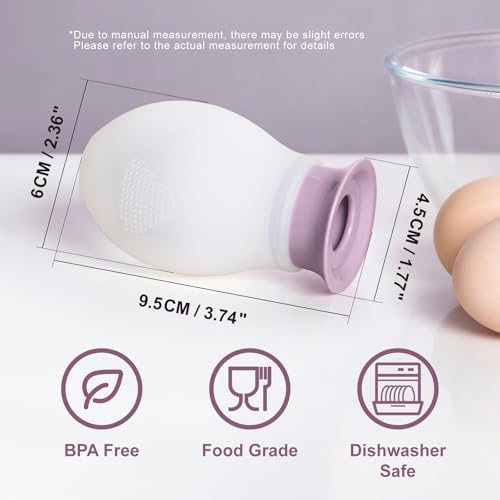 Egg Separator for Raw Eggs, Silicone Egg White Separator, Fun & Easy