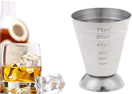 2 Pack Measure Cup,Stainless Steel Bar Cocktail Jigger Shaker