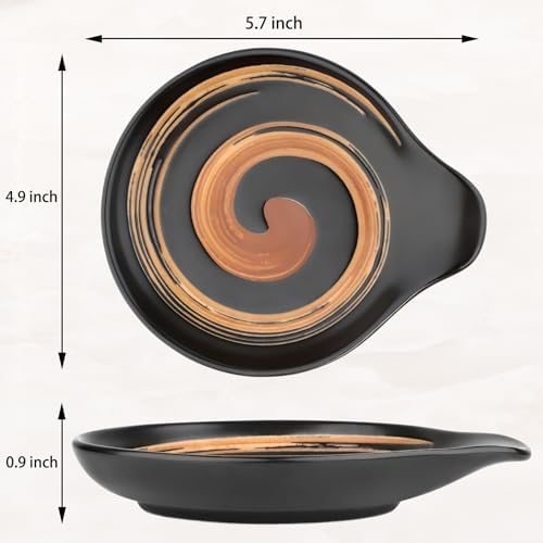 VanlonPro Ceramic Spoon Rest, 5 Inch Spoon Holder for Stove Top