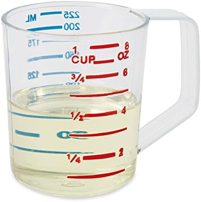 Rubbermaid Commercial Products Bouncer Measuring Cup, 1 Cup/0.25 Qt