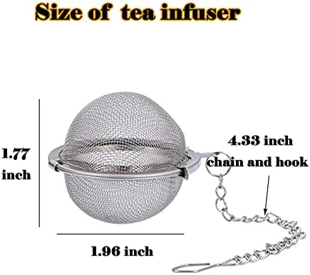 3 Pcs Tea Infusers for Loose Tea Leaf Steeper Tea Balls for Loose Tea