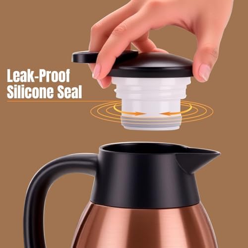 PARACITY Coffee Carafe, Insulated Thermal Pitcher, 68oz Stainless