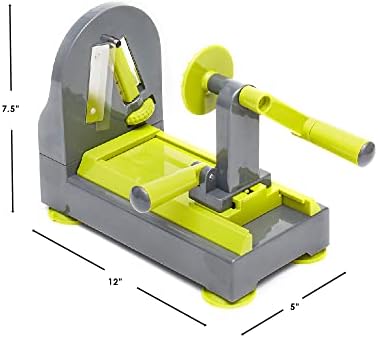 Home Basics 4-Function Tabletop Spiralizer, Green