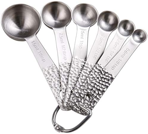 Stainless Steel Measuring Cups and Spoons Set - 5 Cups and 6 Spoons