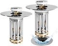 Anlige Bathroom Sink Drain Strainer, 2PCS 3in1 Pop Up Bathroom Sink
