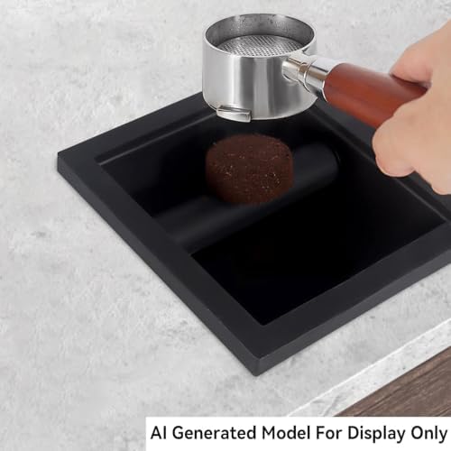 Antrader Bottomless Coffee Knock Box,Espresso Coffee Ground Knock Box