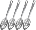 4 Pack Kitchen Slotted Spoon Stainless Steel, Stiring Large Spoons