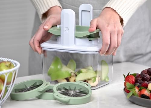 Henning Lee 4-in-1 Fresh Prep Fruit and Veggie Slicer, Green