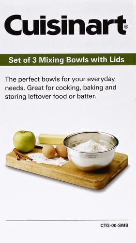 Cuisinart Mixing Bowl Set, Stainless Steel, CTG-00-SMB - Image 8