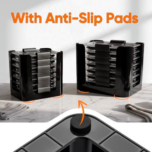 4 Pcs Lids Organizer for Rubbermaid Brilliance Lids