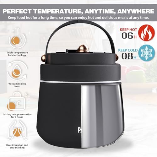 Thermo for Hot Food Adults 40OZ Soup Thermo Lunch Containers Wide