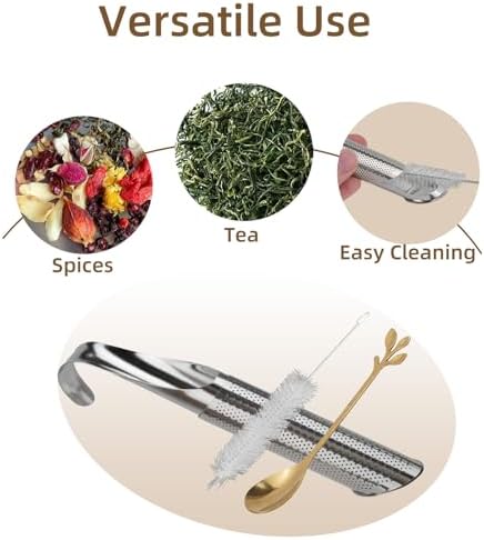 CEYAZYE 3PCS Stainless Steel Tea Infuser Set for Loose Leaf Tea
