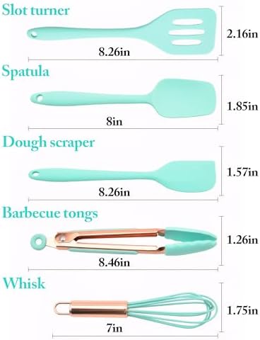 5-Piece Mini Silicone Kitchen Utensil Set