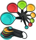 Collapsible Measuring Cups and Spoons Set, 8 Pieces