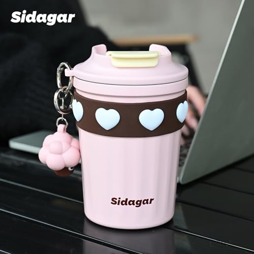 SDGA+ 12 oz Travel Coffee Mug Spill Proof Leak Proof, Stainless Steel