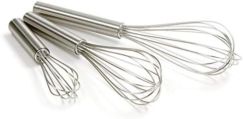 Norpro Balloon Wire Whisk Set of 3 Stainless Steel Stir/Mix/Beat 6"