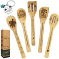 Sea Turtle Gifts for Women 6PCS Unique Sea Turtle Print Bamboo Spoons