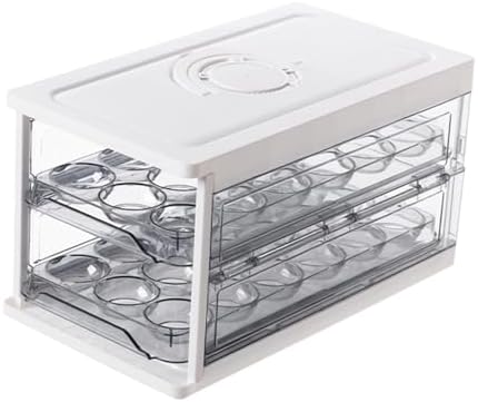 Egg Holder for Fridge 2 Layer 36 Egg Tray Drawer Type Storage Bin for