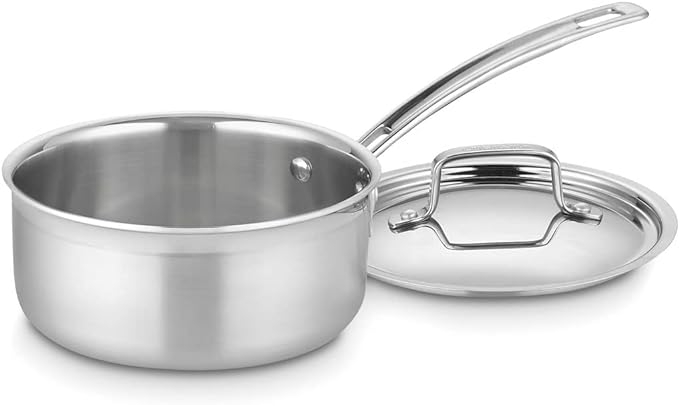 Cuisinart 1.5 Quart Multiclad Pro Triple Ply Saucepan w/Cover by Cuisinart