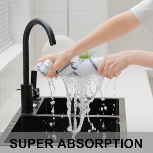 100% Cotton Kitchen Dish Towels, 16" x 26" Kitchen Towels Set, 6 Pack