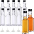 12 Pack 1.5oz Hot Sauce Bottles, Mini Glass Liquor Bottle With Lids