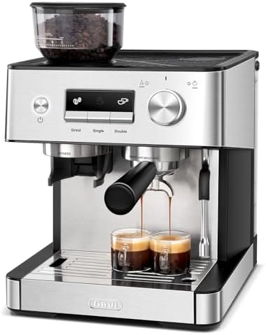 Gevi 20 Bar Espresso Machine with Built-In Grinder