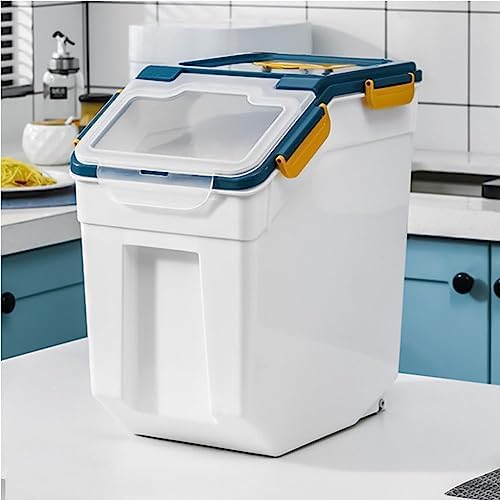 25LB Large Flour Storage Container Bin,2 Pack Airtight Plastic with