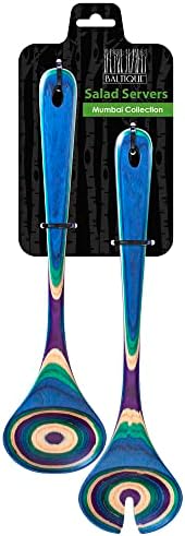 Totally Bamboo Baltique Mumbai Collection Wooden Salad Serving Utensil