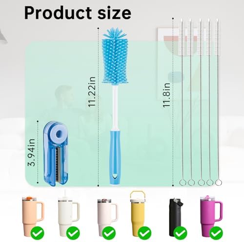 Cleaning Brush Set Fit for Stanley Quencher ProTour Flip Straw Tumbler