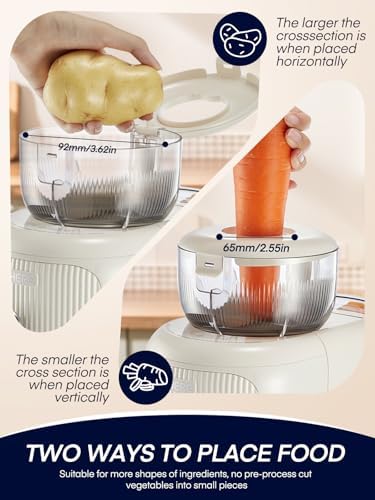 FOHERE 6-in-1 Electric Cheese Grater Slicer Shredder
